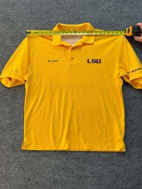 Columbia LSU Tigers PFG Omni-Shade Yellow Performance Polo Shirt